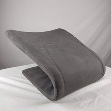 Ready Rocker Rocking Lumbar Back Support Chair Gray Fabric