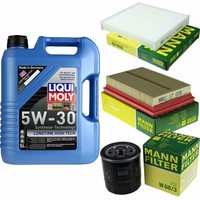 Inspektionspaket 5L Liqui Moly Longtime 5W-30 FüR Toyota Yaris 1.5 Hybrid 1.0