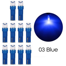 10 T5 Smd Led Blue Instrument Panel Dash Light Bulb 74 73 286