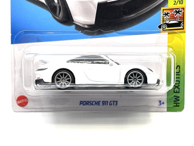 Hot Wheels Porsche 911 GT3 (white/black) #177 SUPER CUSTOM WHEEL SWAP by AEB