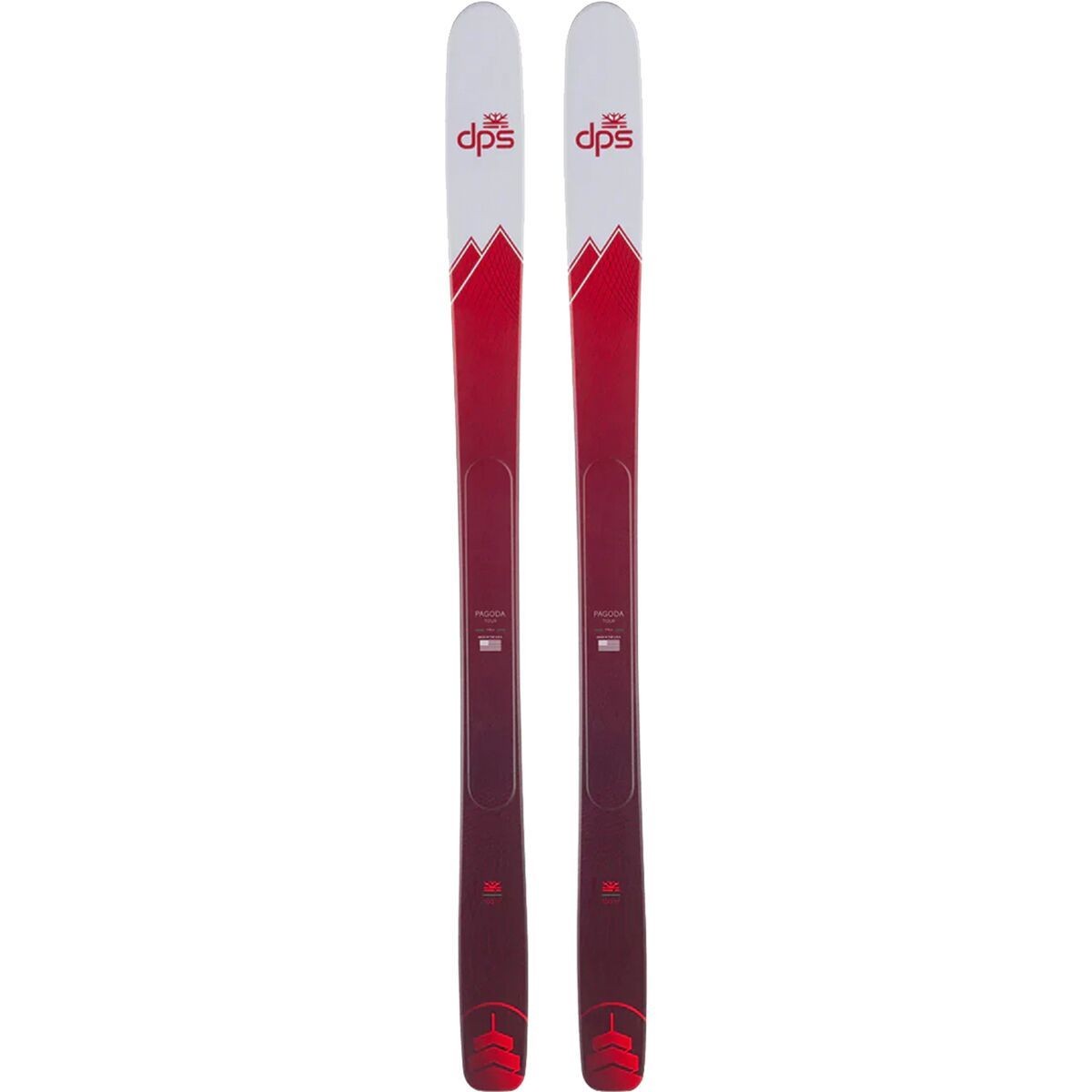 Лыжи DPS Pagoda Tour 100 RP Ski - 2024 Темно-красные, 184 см