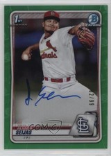 2020 Bowman Chrome Prospects Green Refractor 82/99 Alvaro Seijas Auto 2a9