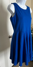 💙 TAHARI ROYAL BLUE DRESS • XS • SLEEVELESS WITH CUT‑OUT ACCENTS