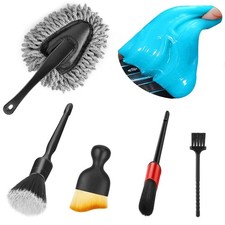 Fitosy Car Interior Duster Detail Brush Cleaning Interior-1 Set, Grey, White