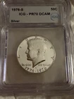 1976-S Kennedy Half Dollar Silver ICG PR70 DCAM Bicentennial Proof