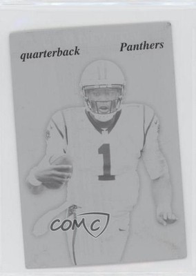 2013 Archives 1970 Topps Glossy Design Printing Plate Black 1/1 Cam Newton 0h1