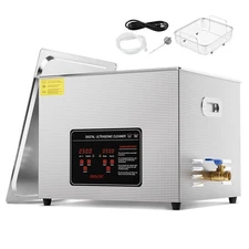 Uimoso 15L Ultrasonic Cleaner with Heater Timer & Basket Digital Sonic Machine