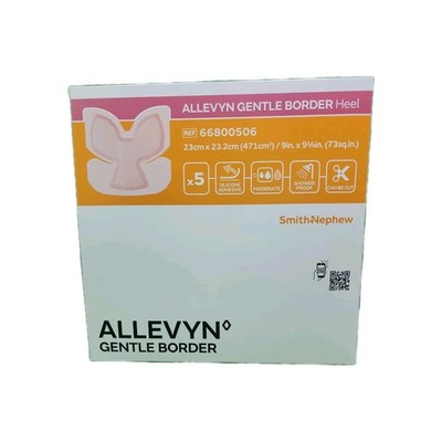 Silicone Foam Dressing Allevyn Gentle Border Heel 9 X 9 Inch Box/5 SN-66800506