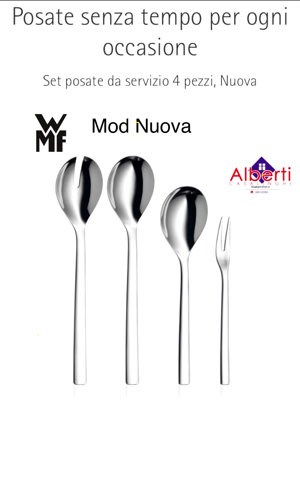 Wmf Argento Nuova, Posate Di Servizio, - Immagine 2