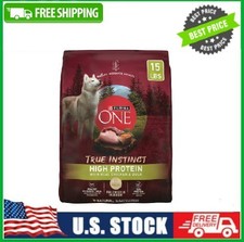 Purina ONE True Instinct Dry Dog Food, Real Chicken  Duck, 15 lb Bag