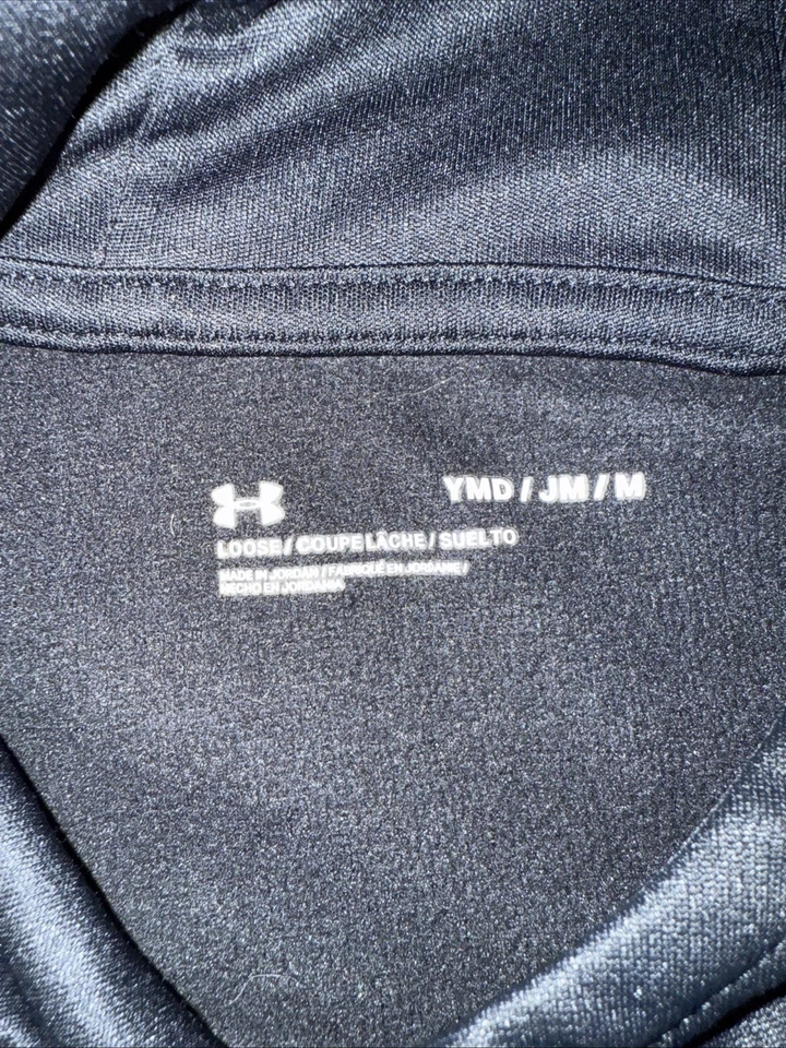 Sudadera con capucha Under Armour para niñas jóvenes M suelta negra con logotipo brillante y camiseta sin mangas L UA de 2 piezas Foto 4 de 4