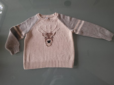 Janie Jack Reindeer Sweater Super Soft Warm Easy Care Sz 3T NWOT