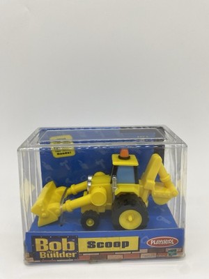 Vintage 2002 Bob the Builder Mini Scoop free rolling wheels movable scoop