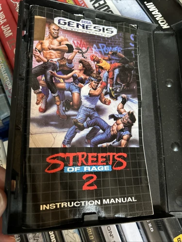 Streets of Rage 2 (Sega Genesis, 1992) Complete With Manual in Case - Picture 4 of 4
