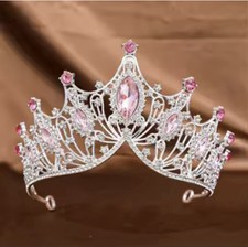 Bridal Tiara Headpiece Rhinestone Queen Crown
