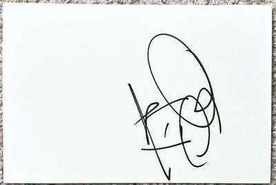 Tyson Ritter Signed In Person 4x6 Index Card In Top Loader