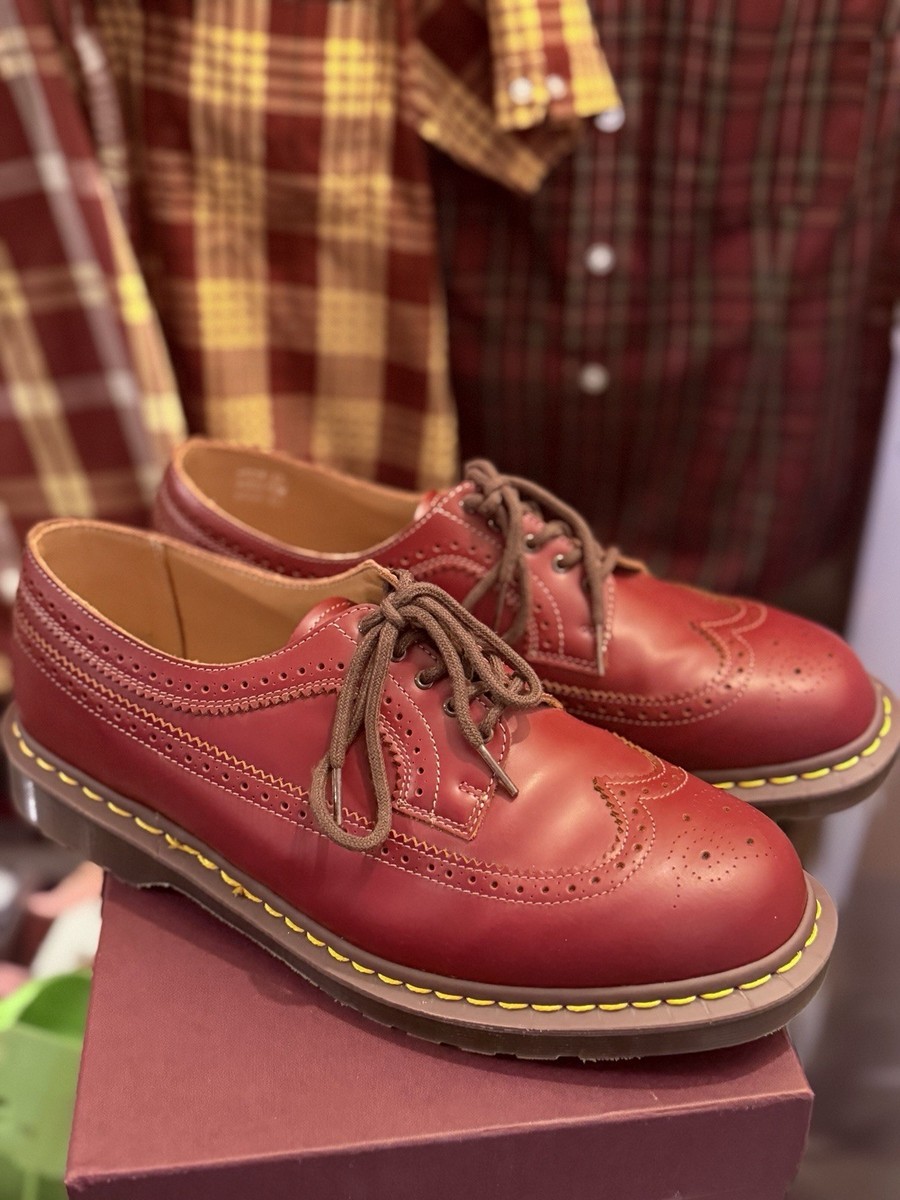 Dr Martens Made In England 3989 Brogues Oxblood Quilon Leather