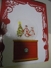 Starbucks Holiday Friends Snow Globe Dome Christmas Interior Japan
