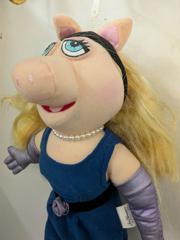³Muppet Show 16 en peluche Miss Piggy 2004, juguetes Sababa nuevos con etiquetas Foto 3 de 4