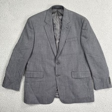 Chaps Blazer Men 42R Multicolor 2 Button Check Lambswool Sport Coat Jacket