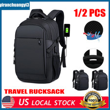 15.6 Inch Travel Laptop Bag Rucksack with USB Charging Port Travel Rucksack US