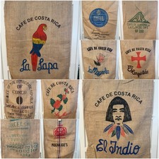 Lot of 10 Jute Burlap Coffee Bag Sack Cafe Bags 43&rdquo;x28&rdquo; JL