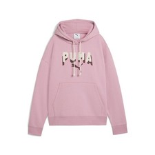 PUMA Essentials Double Up Pullover Hoodie Womens Pink Casual Outerwear 69032965