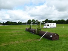 Photo A2 Stafford Horse Trials: last fence on cross-country course Hopto c2016