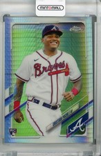 2021 Topps Chrome Atlanta Braves Cristian Pache Base Prism Refractor Rc