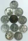 MIXED DATE KENNEDY & WALKING LIBERTY HALF DOLLAR LOT! 11 TOTAL COINS! NR #P2189