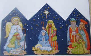 Stickvorlage "An der Weihnachtskrippe" Kreuzstichmotiv Jane Henderson