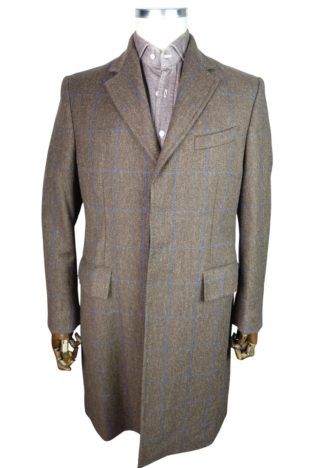 £2449 CONNOLLY НОВЫЙ 'ДРАЙВ ТВИД' 42 52 НАД ПАЛЬТО СДЕЛАНО В ШОТЛАНДИИ - Изображение 2 из 4