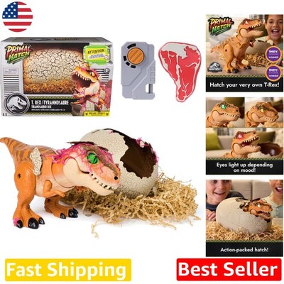 Interactive Baby T-Rex Dinosaur Toy Jurassic World, Hatch, Train, 100+ Sounds