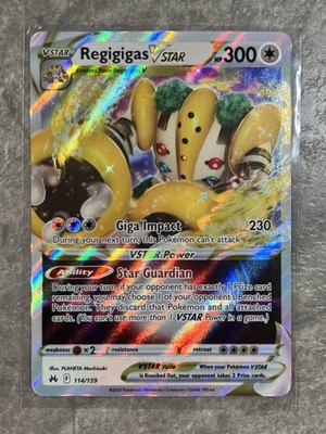 Regigigas VSTAR 114/159 Pokemon Crown Zenith (Neu (gemäss Beschreibung