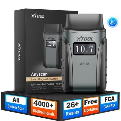 XTOOL A30M V2.0 Drahtloser BT OBD2-Diagnosescanner Bidirektionaler Codeleser