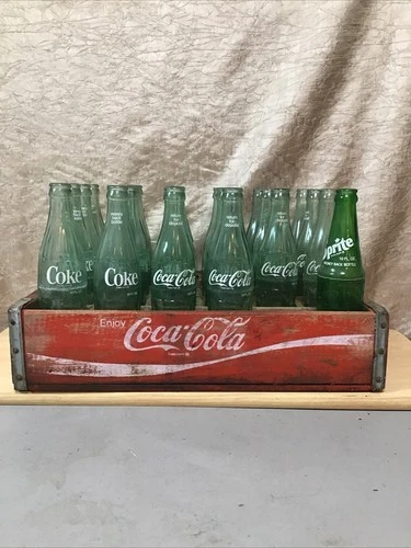Vintage 22 Coca Cola Bottles 1 Sprite