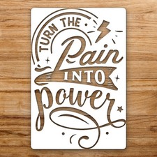 Motivational In Large Reusable Wall Stencil For Painting DIY Home Decor Template