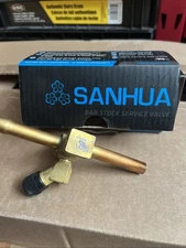 Sanhua Service base Mount Shut Off Valve 3/8 ODF Solder With Access Valve