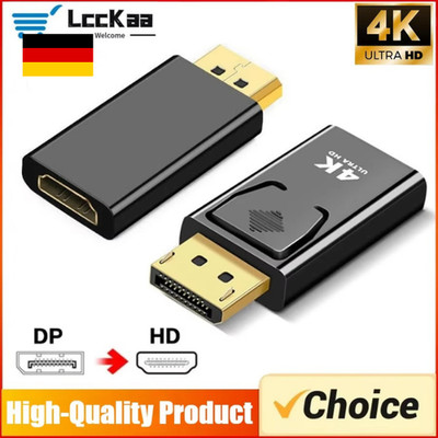DisplayPort DP HDMI Adapter 4K DP auf HDMI Konverter Wandler Video mit Audio 4K
