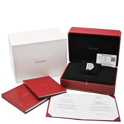 Cartier Cloche de Cartier Skeleton 4340 WHCC0003 Platinum Watch