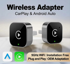 USB Auto Wireless CarPlay Adapter For iPhone  Android AI Smart Box Car I.S