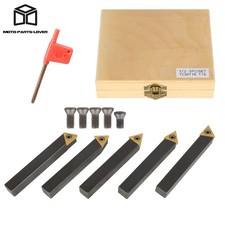 5X1/2 Inch Indexable Carbide Insert Turning Tool Bit Lathe Set Chipbreaker