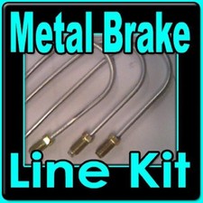 All Metal Brake Line Kit For Chevy Ii Nova W Manual Drum Brakes 1967-1974 All Metal Brake Line Kit For Chevy Ii Nova W Manual Drum Brakes 1967-1974