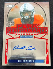 DILLON STONER 2021 SAGE Hit Premier Draft Rookie Card RC AUTO Peak Performance