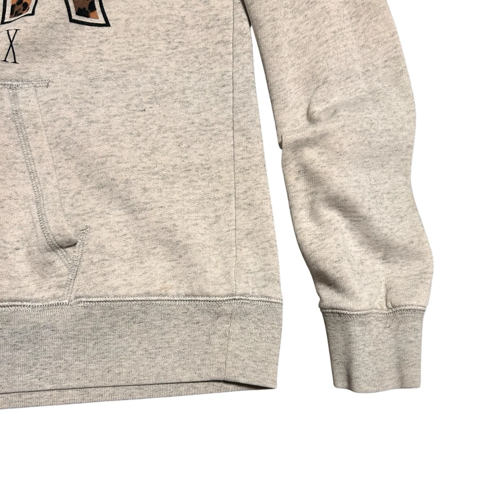 Sudadera con Capucha Rosa Victorias Secret Años 2010 RARA 1986 Estampado de Guepardo M VS Gris Foto 4 de 4