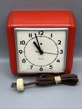 Westclox Dunbar S5-C Red Electric Wall Clock ...