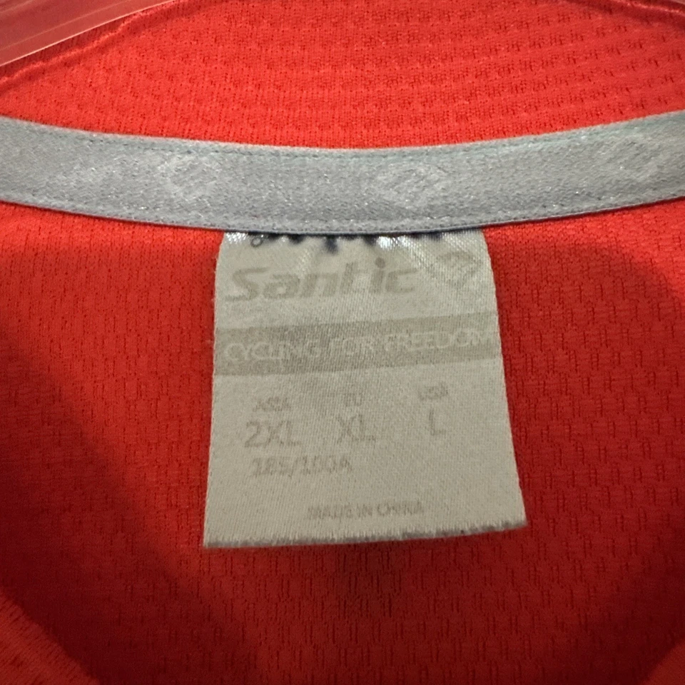 Велосипедная майка Santic Gelato красная мужская размер большой - Изображение 3 из 4