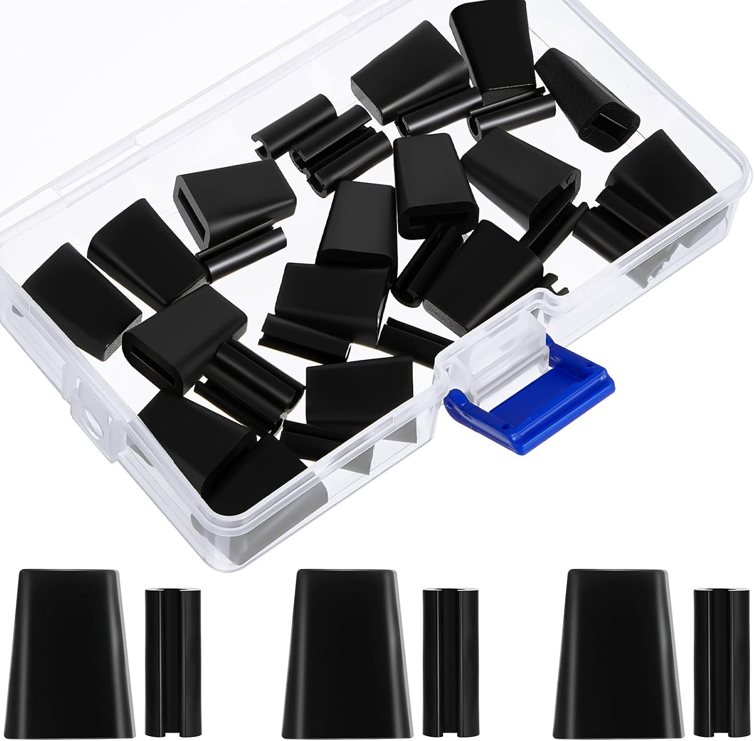 32 Pcs Rubber Feet for Sink Grid Kitchen Sink Rack Feet Protectors Black Rubber