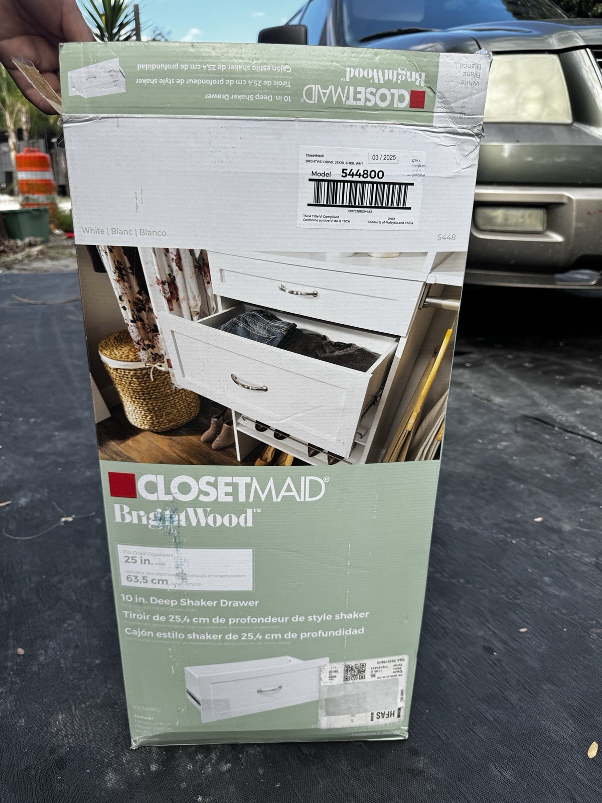 ClosetMaid BrightWood Shaker drawer