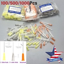 Dental Disposable Syringe Tips Endo Irrigation Needle Blunt Tip Double Side 27G